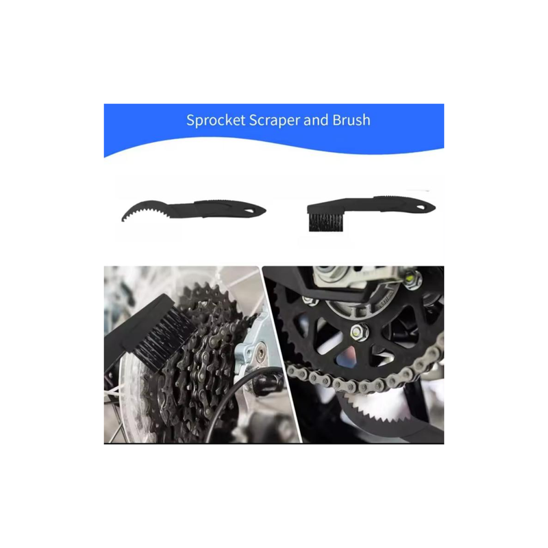 Bike Chain Cleaning Tool Kit 🧼 | Chain Cleaner + Brush Set-4