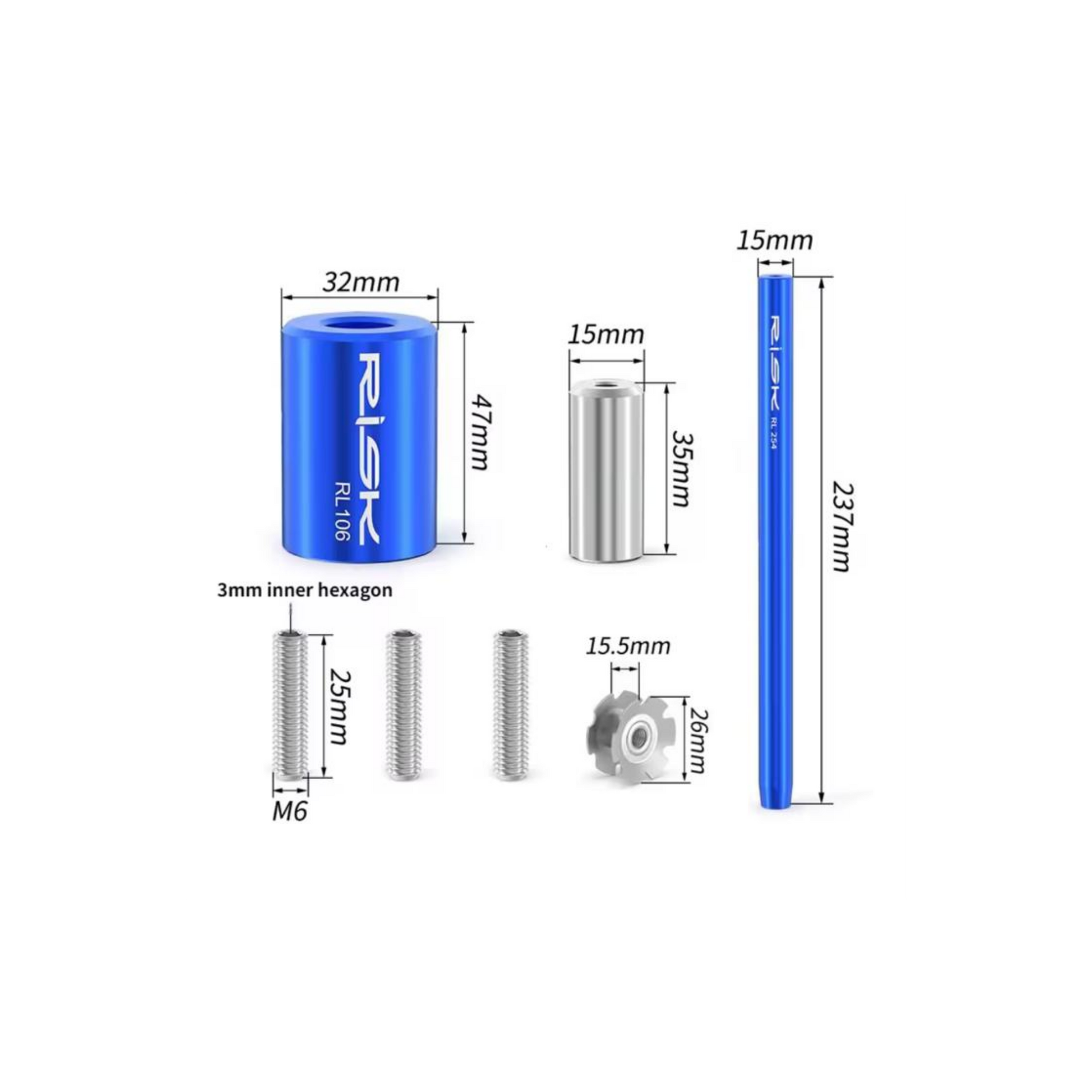 Bike Star Nut Setter Tool Kit 🔧 | Extended Fork Steerer Installation Tool-3