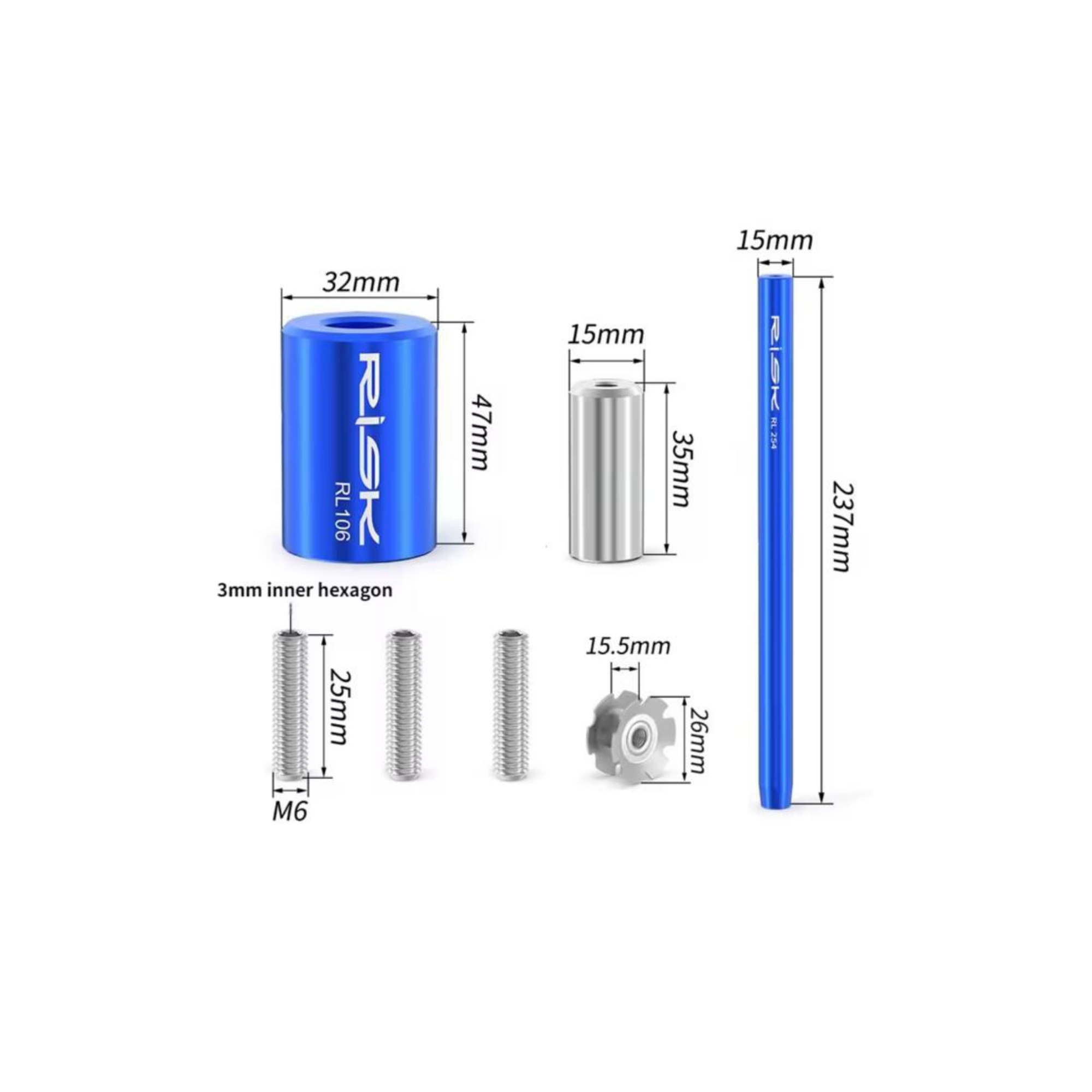 Bike Star Nut Setter Tool Kit 🔧 | Extended Fork Steerer Installation Tool-3