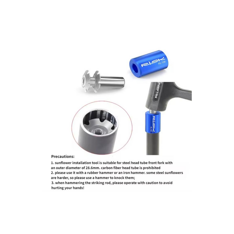 Bike Star Nut Setter Tool Kit 🔧 | Extended Fork Steerer Installation Tool-4