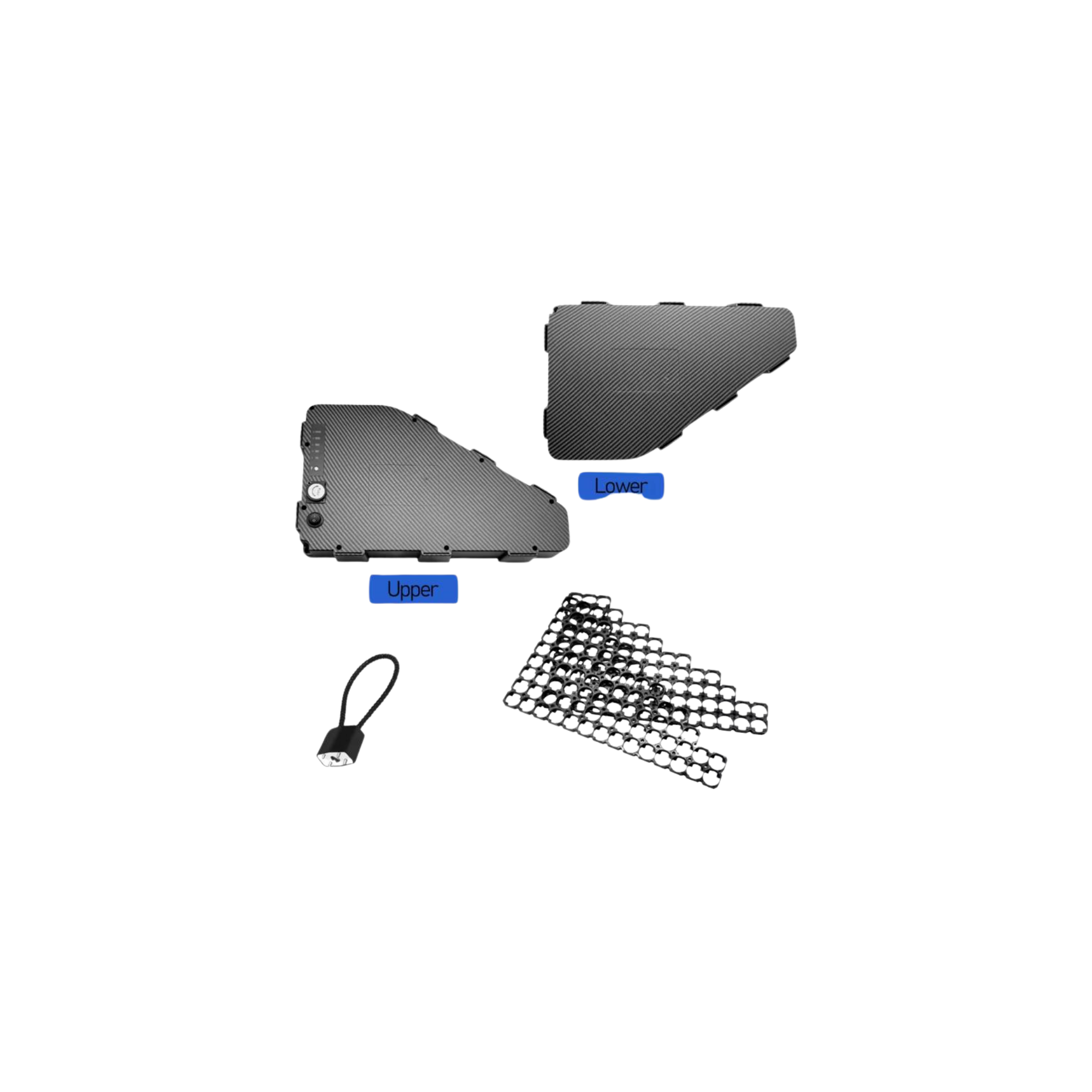 E-Bike Battery Box 🔋 | 48V–84V Carbon Style Battery Case with Switch & Charge Port-4