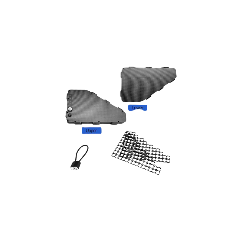 E-Bike Battery Box 🔋 | 48V–84V Carbon Style Battery Case with Switch & Charge Port-4