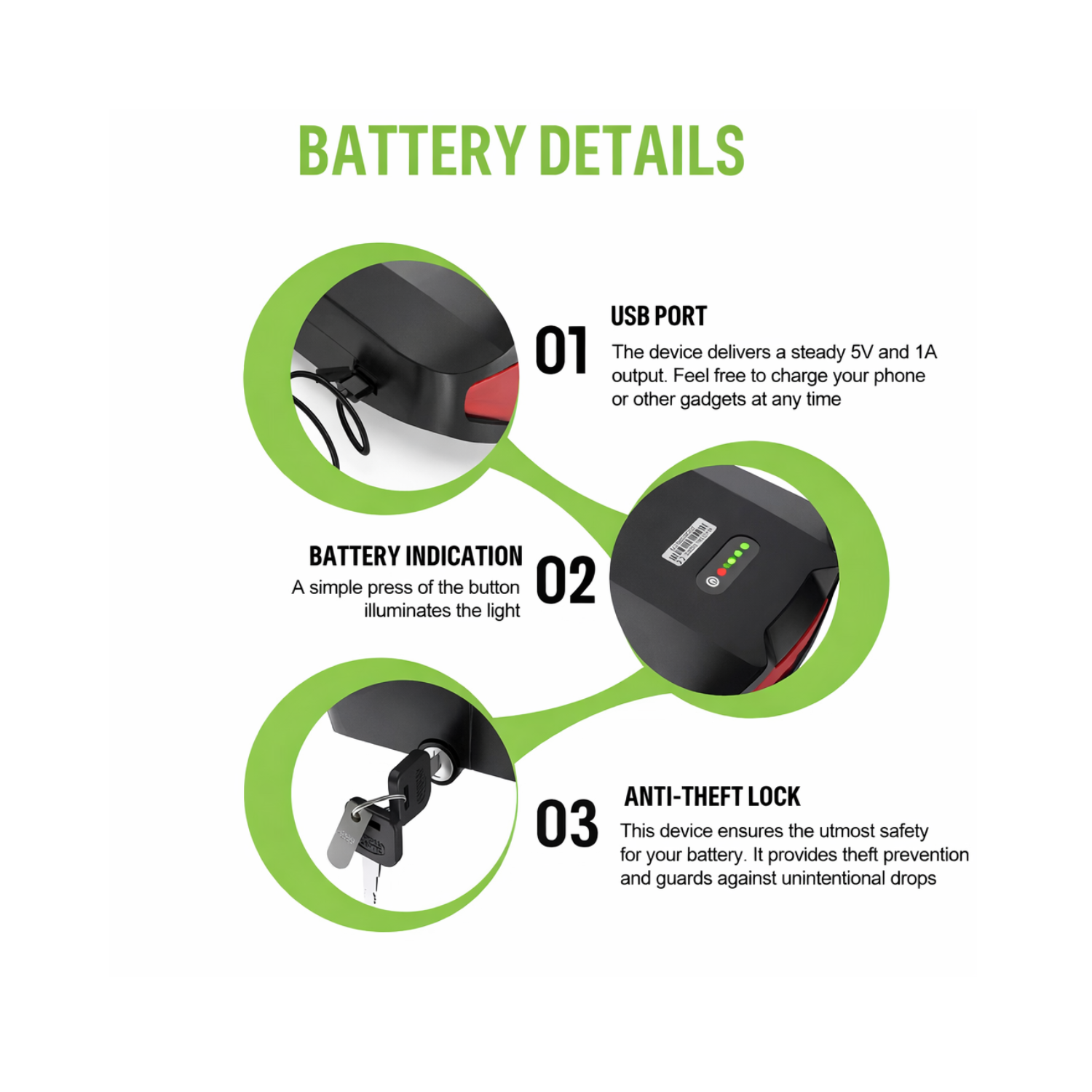 48V 18.2Ah Rear Rack E-Bike Battery-3