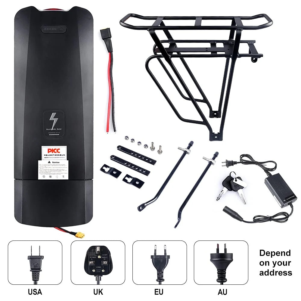 48V 18.2Ah Rear rack E-Bike Battery-3