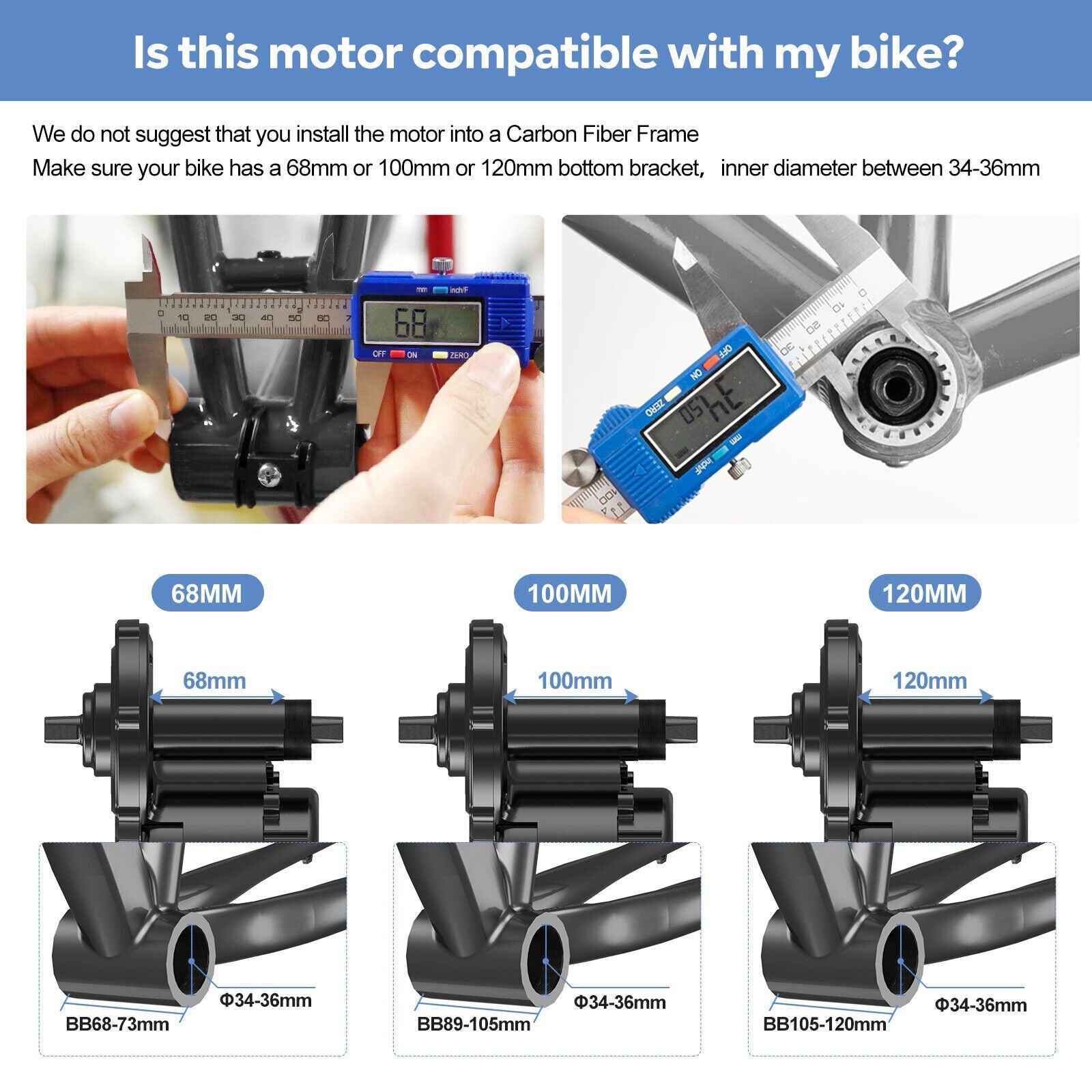 Bafang BBSHD 1000W 52V Mid-Drive E-Bike Conversion Kit-4