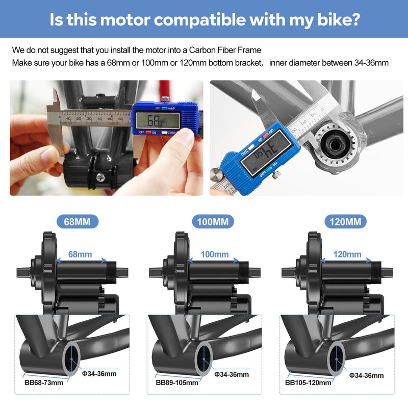 Bafang BBSHD 1000W 52V Mid-Drive E-Bike Conversion Kit-4