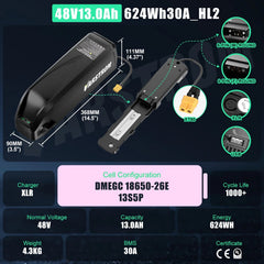 Hailong 48V 13Ah E-Bike Battery-2