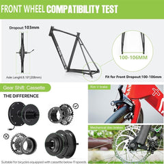 JYLT 1000W 48V Rear Hub E-Bike Conversion Kit 27.5" 700C-3