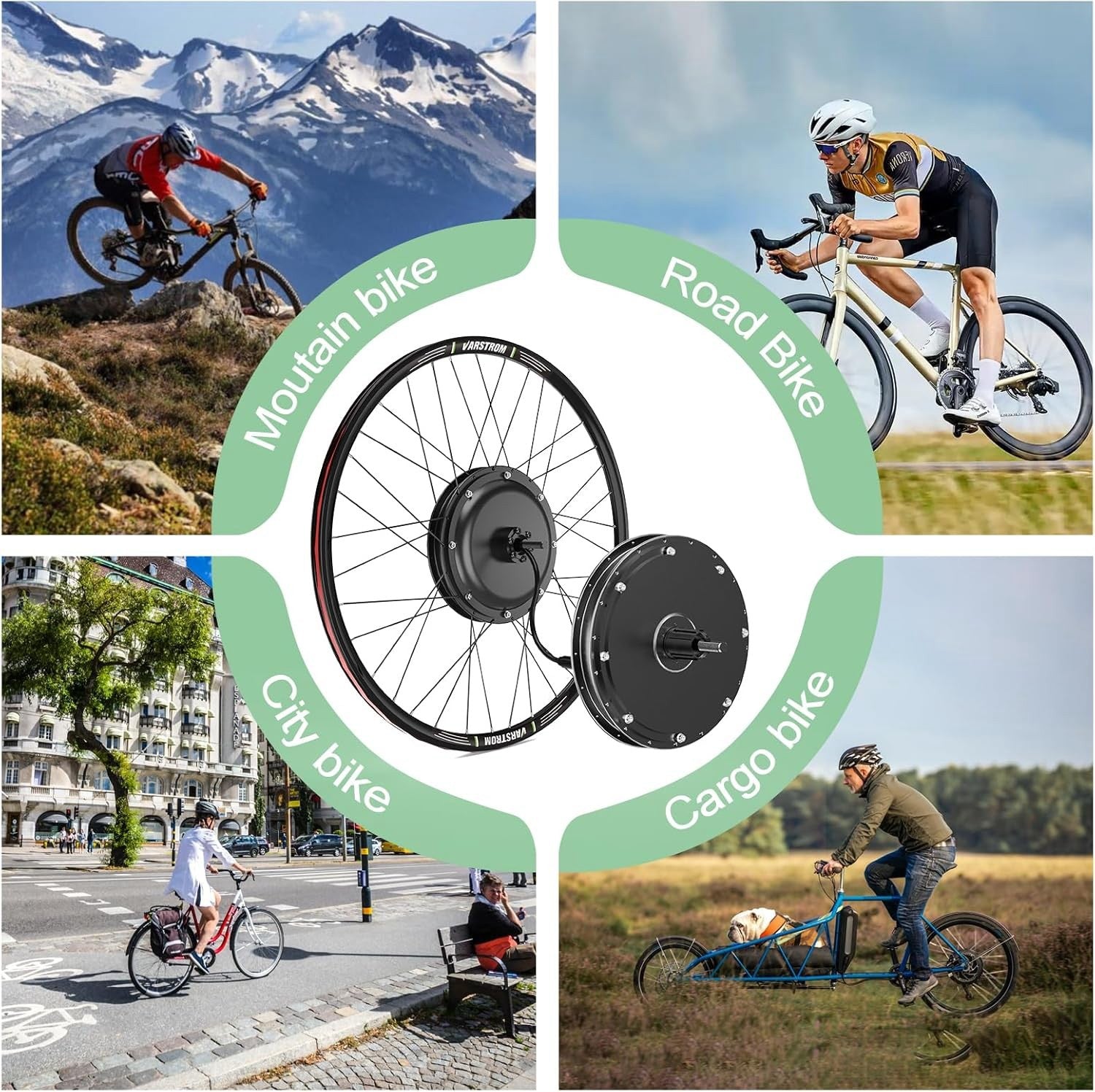 1500W 48V Rear Hub E-Bike Conversion Kit-7