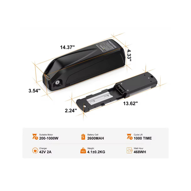 36V 13Ah Downtube E-Bike Battery – Varstrom-4