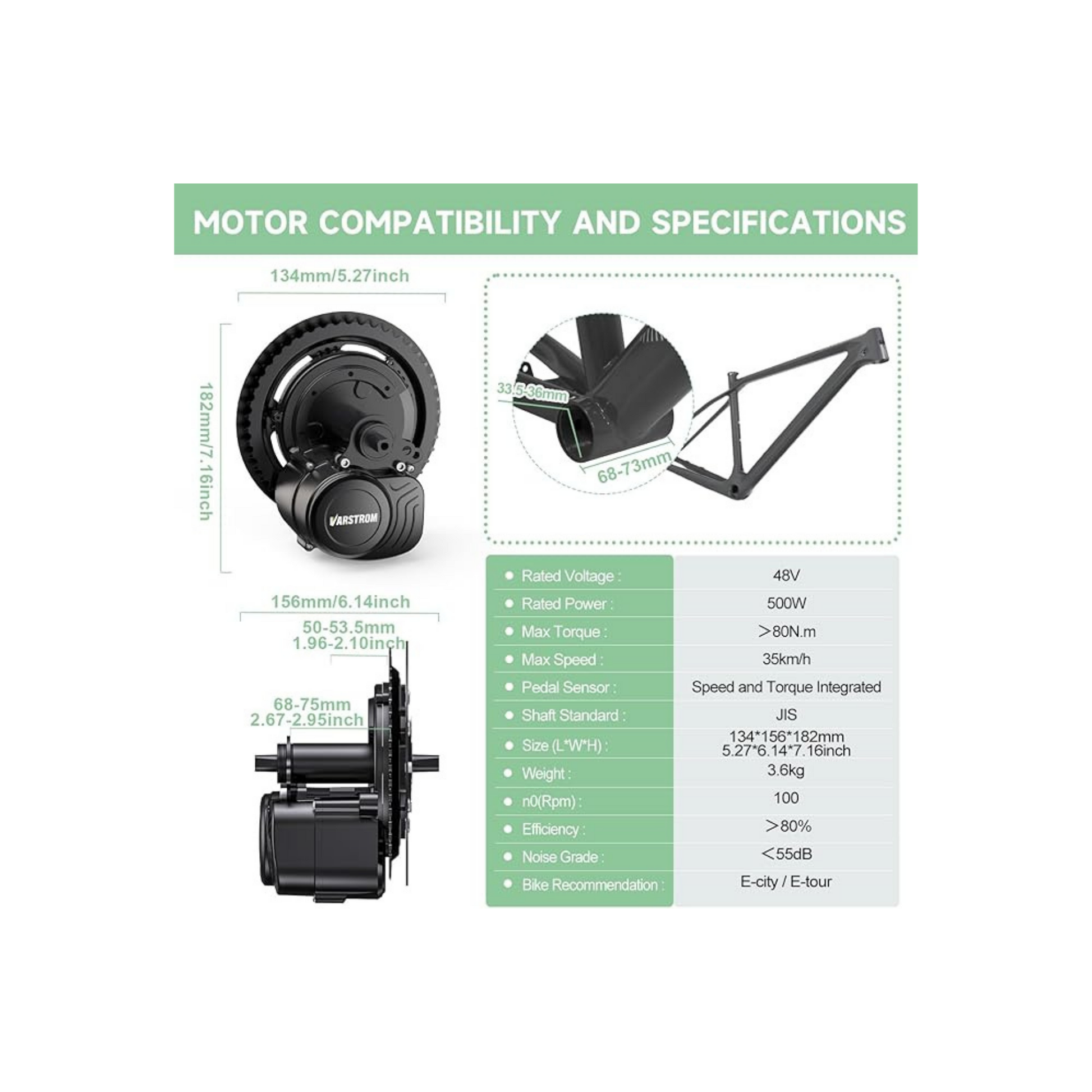Varstrom TSDZ2B 48V500W-7