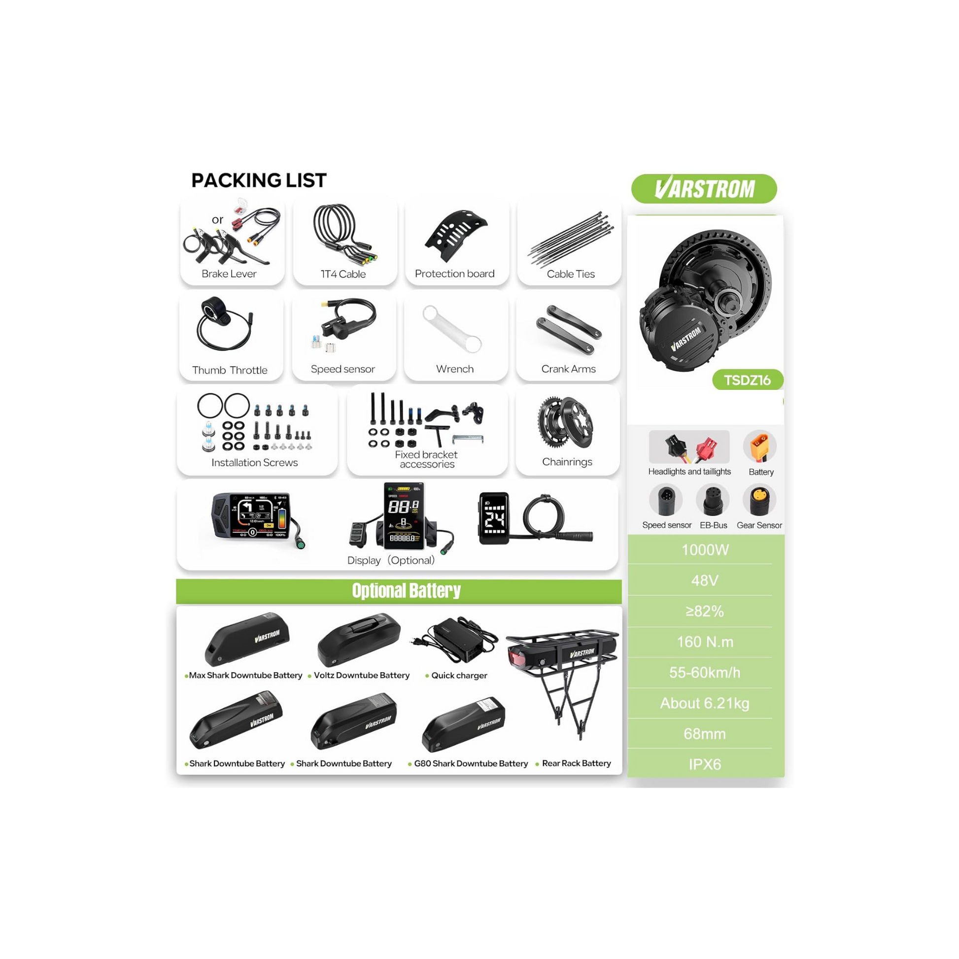 Varstrom TSDZ16 48V1000W-6