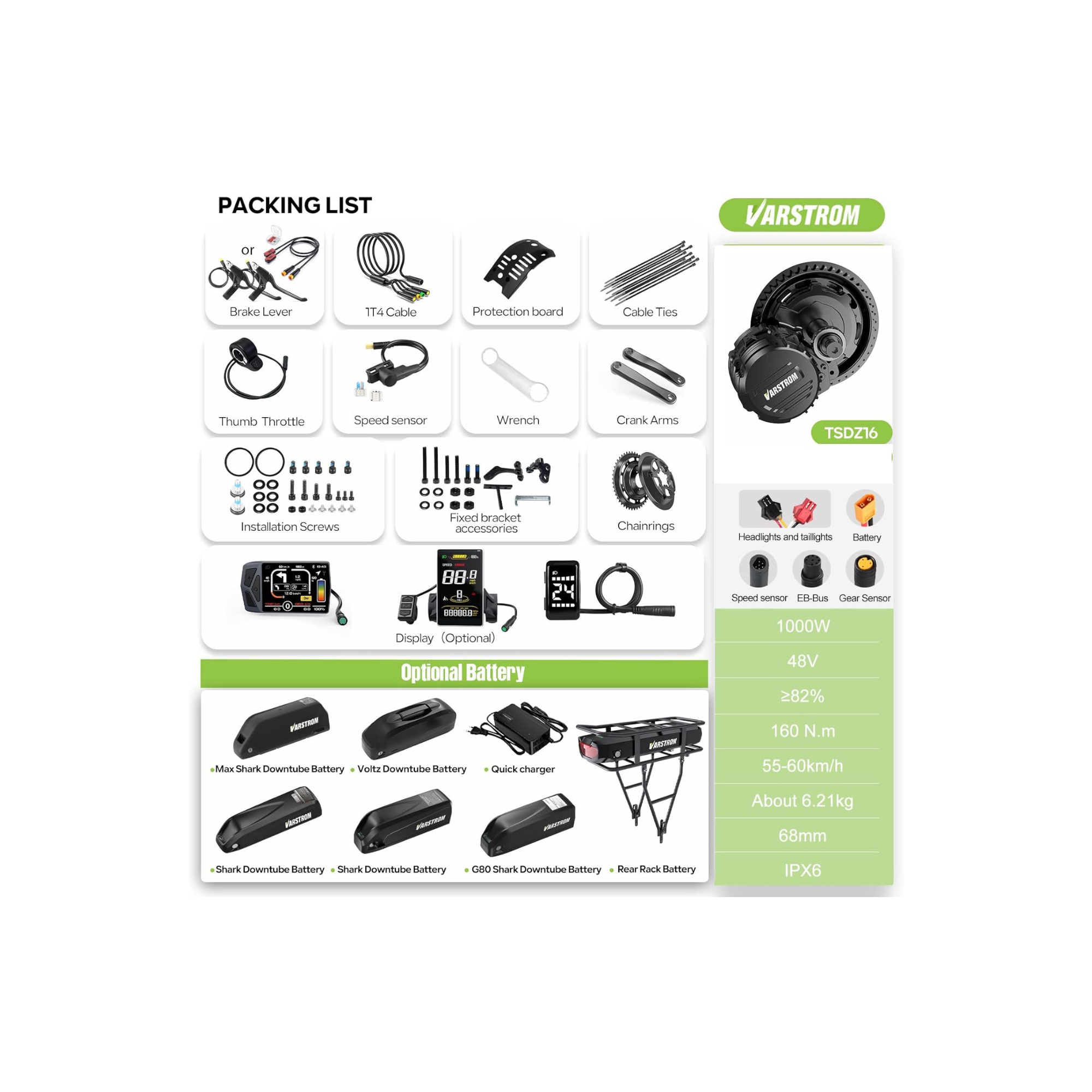 Varstrom TSDZ16 48V1000W-6
