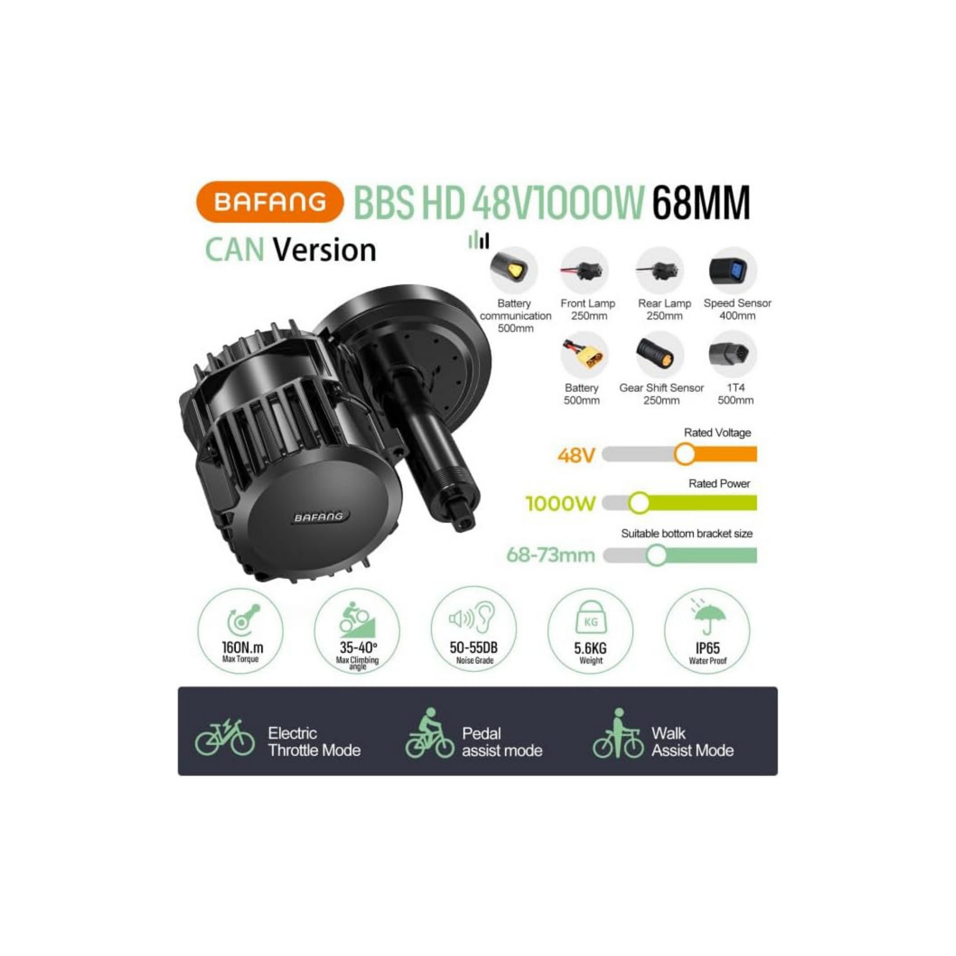 Bafang BBS02B 48V/52V 1000W-3