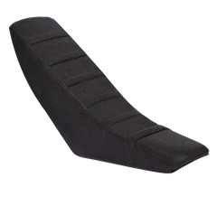 Black Moto CRF50 seat cover on transparent background
